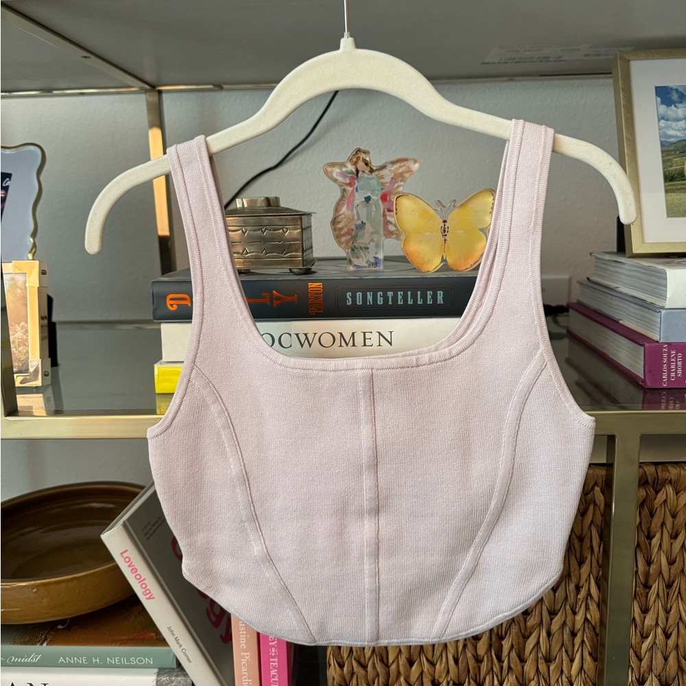 Aritzia Lilac Crop Top